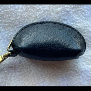 Portland Leather Pebbled Black MiniTaco Keychain